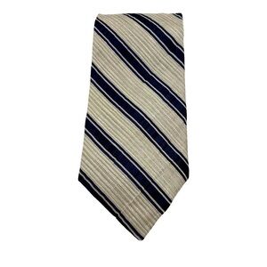 Calvin Klein Dress Tie Blue and Beige Stripes